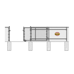 Hoover Fence Commercial Chain Link Rolling Gate