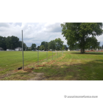 Newton Falls Ohio Ball Field Project - 6'H Homerun Fence Installation - 2019 - Posts Set