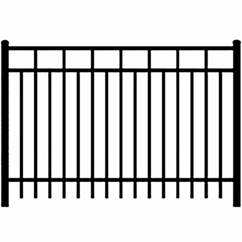 Ideal Carolina #403 Aluminum Fence Section