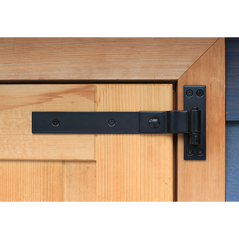 Snug Cottage Hardware Contemporary Cranked Band Hinges for Wood Gates - 316 Stainless Steel, Pair