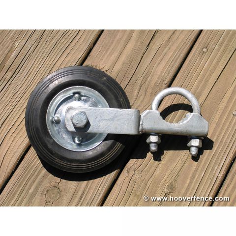Swing Gate Wheel for Chain Link Fence Pipe - Fits 1-5/8" & 2" O.D. (H-0881)