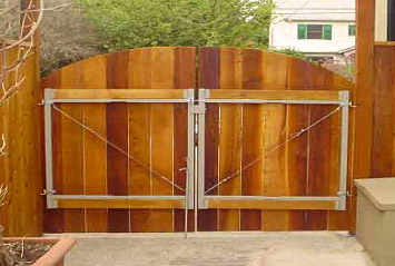 Adjustable Steel Gate Kits for Wood Fences - HOOVER FENCE 