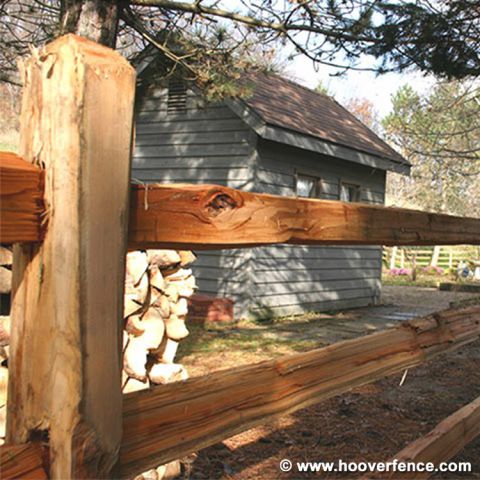 Wood Split Rails - Cedar