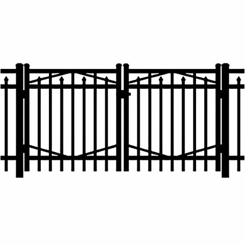 Jerith Industrial #200 Aluminum Double Swing Gate