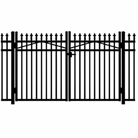 Jerith Legacy #111 Modified Aluminum Double Swing Gate w/Finials