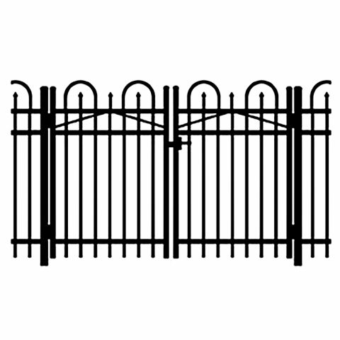 Jerith Legacy Concord #101 Aluminum Double Swing Gate