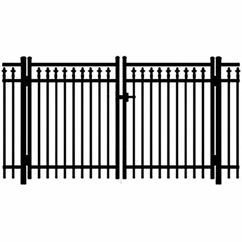 Jerith Legacy #211 Aluminum Double Swing Gate w/Finials
