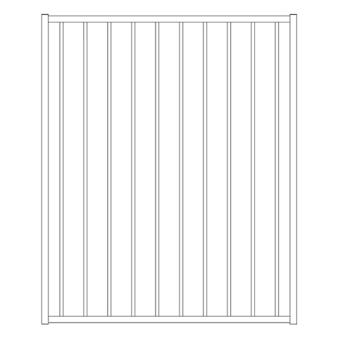 Centurion Protector Steel Fence Gate, 2-Rail - Residential