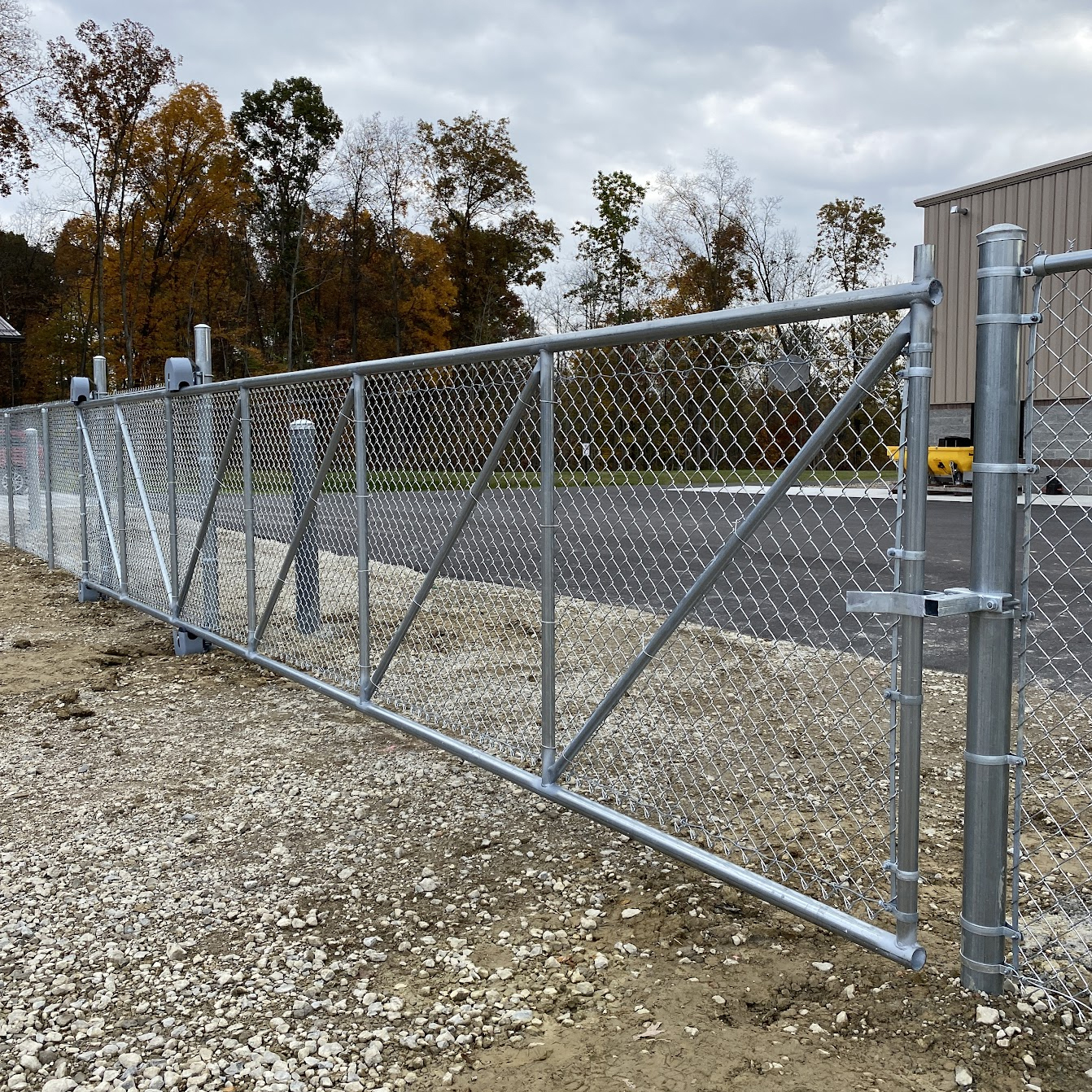 Hoover Fence Chain Link Fence Steel Cantilever Slide Gate Kits Hoover  Fence Co.