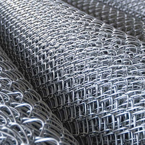 9 Gauge x 2" Chain Link Fence Fabric, Galvanized