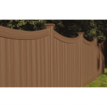 Bufftech Chesterfield CertaGrain Vinyl Fence Panels - Concave (CHESTERFIELD-WT-CT-S)