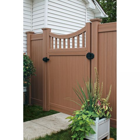 Bufftech Chesterfield CertaGrain Concave with Victorian Accent Vinyl Gates