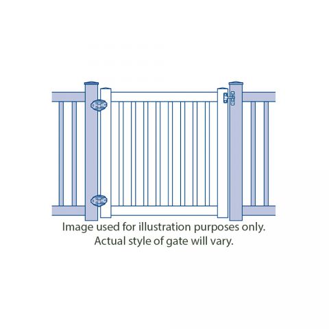 Bufftech Chesterfield CertaGrain with Victorian Accent Vinyl Gates
