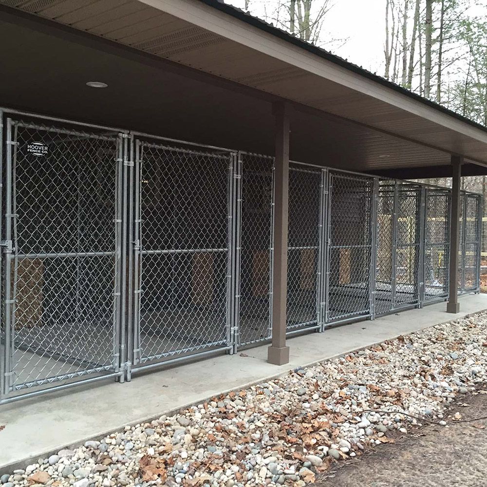 wire fence dog kennel